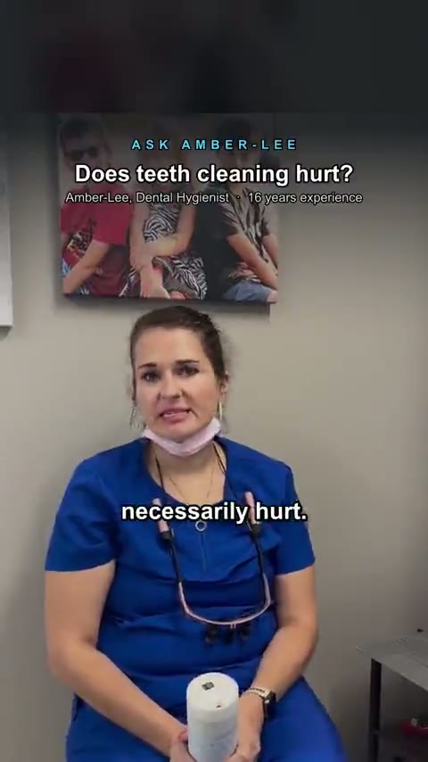 Amber-Lee, registered dental hygienist, explains whether a professional teeth cleaning hurts at Bright White Dental Hygiene Clinic in Riverview NB