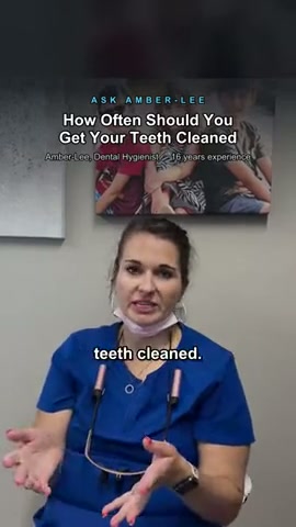 Amber-Lee, registered dental hygienist, explains how often you should get your teeth cleaned at Bright White Dental Hygiene Clinic in Riverview NB