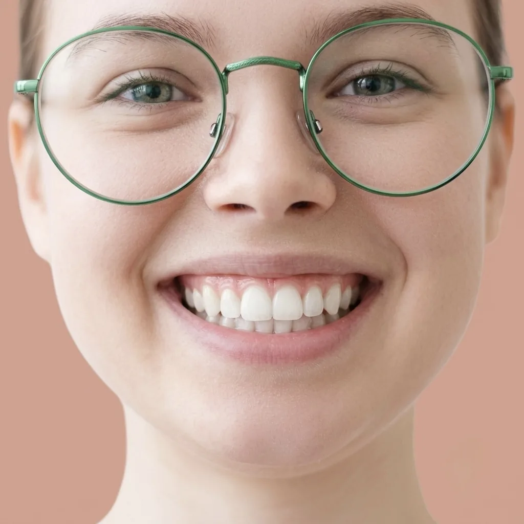 Close-up of a healthy smile with pink, firm gums after a periodontal evaluation at Bright White Dental Hygiene Clinic in Riverview NB